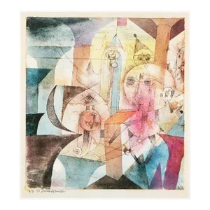 1989 After Paul Klee "Astral Automatons", Full-Color Print From France