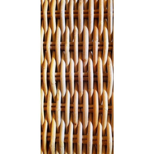 Late 20th Century Large Square Rattan Chest, Vintage For Sale - Image 5 of 12