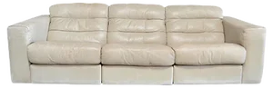 Vintage DS105 Ecru White Leather Sofa from de Sede