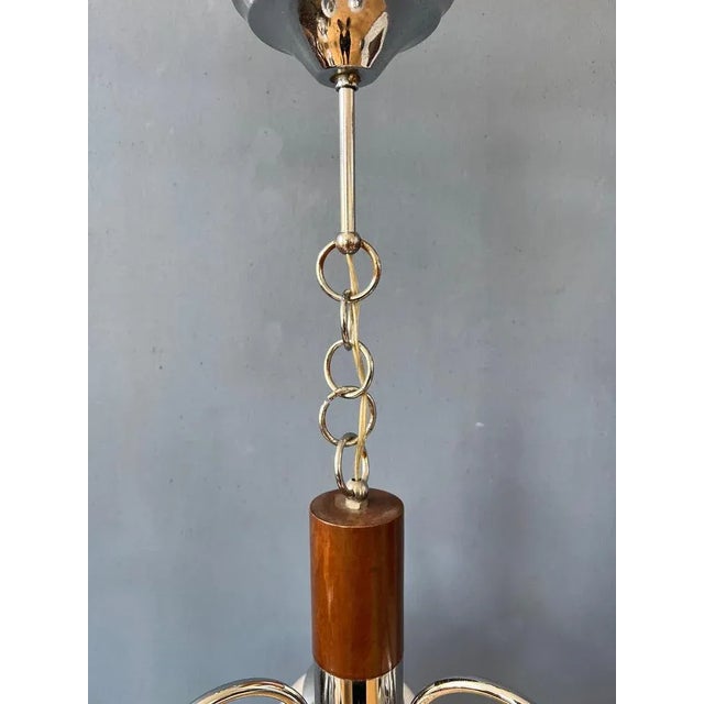 Mid-Century Space Age Murano Glass Pendant Light Ceiling Lamp from Mazzega, 1970s For Sale - Image 10 of 11