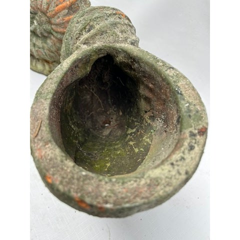 Terracotta Shell Planters a Pair For Sale - Image 11 of 11