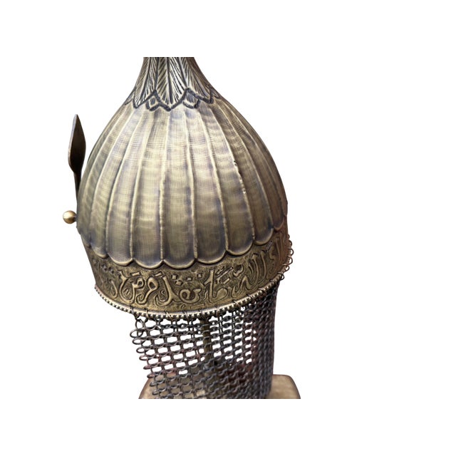Solid Brass Engraved Chichak Helm For Sale - Image 13 of 13