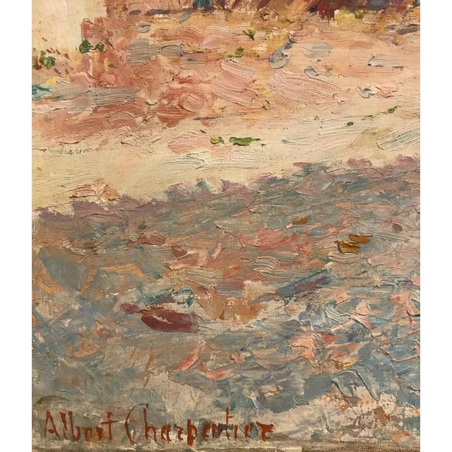 Modern Albert Charpentier, Corsinge, Geneva, Oil on Canvas, 1926 For Sale - Image 3 of 7