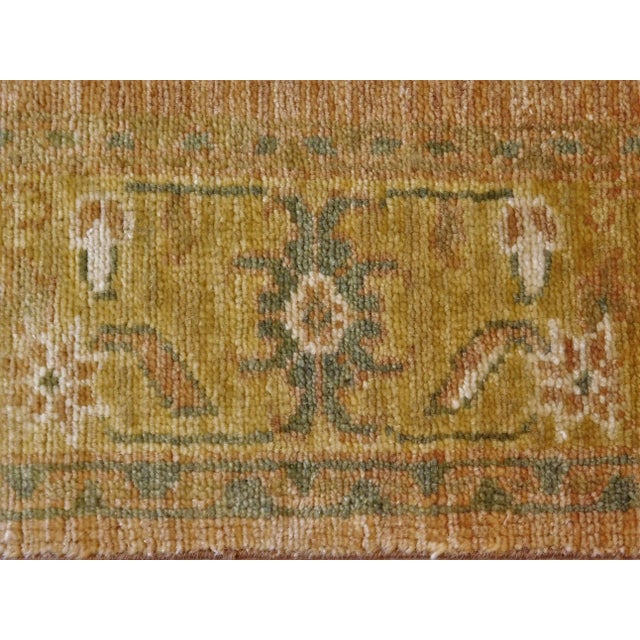 Hand-Knotted Oushak Style Rug. 4' X 5’8” For Sale - Image 9 of 13