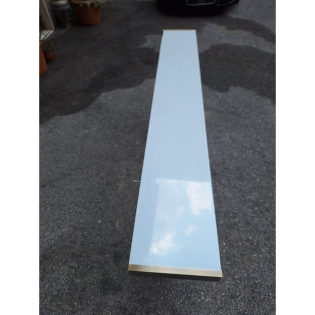 Wood Console in White Lacquer with Cylindrical Plastic Legs by Tresoldi Salvati, 1980s For Sale - Image 7 of 9