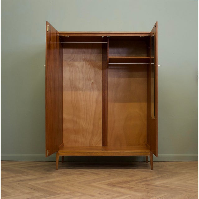 Mid-Century Modern Mid-Century Modern Wardrobe in Teak and Veneer from McIntosh, 1960s For Sale - Image 3 of 10
