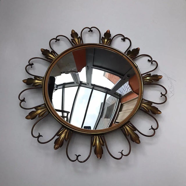Mid-Century Modern Vintage Fisheye Mirror For Sale - Image 3 of 10