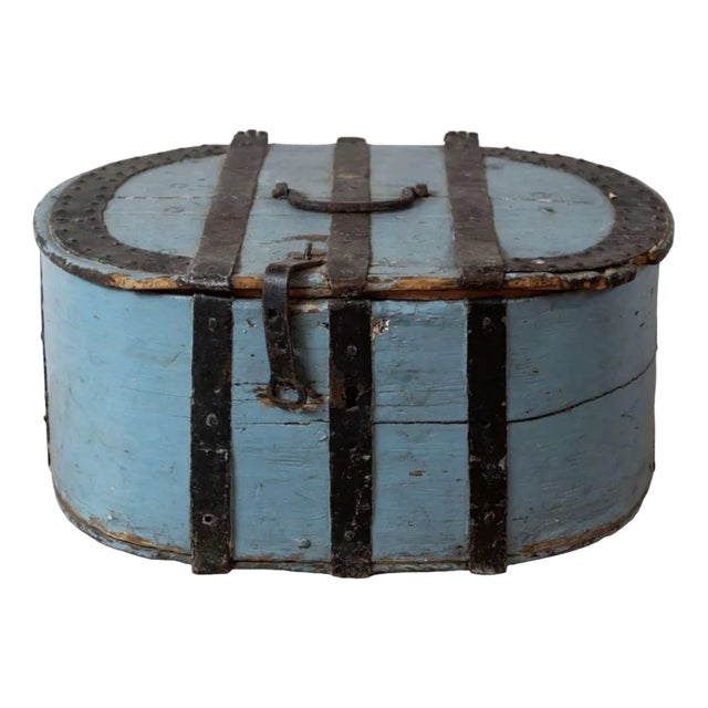 19th Century Swedish Painted Box For Sale
