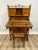 Late 20th Century Aesthetic Movement Faux Bamboo Bird's-Eye Maple Secretary Desk & Original Chair Attributed to r.j. Horner For Sale - Image 16 of 17