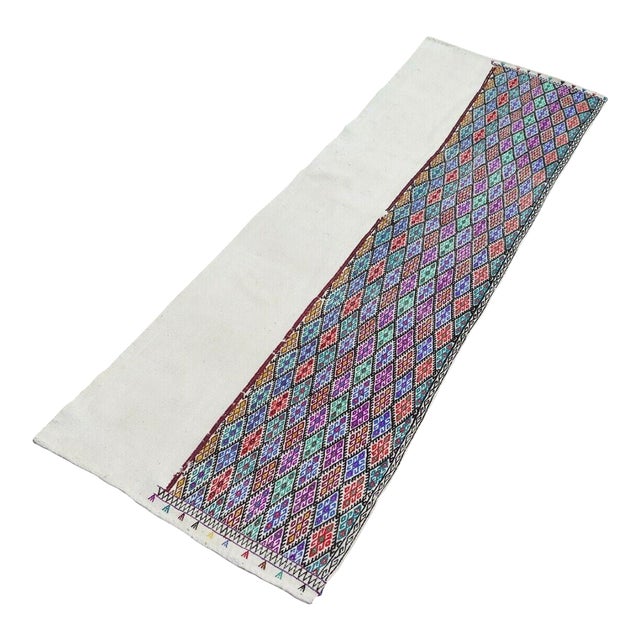 Modern Hemp Kilim Runner, 31"x97" For Sale