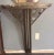 Beautiful antique marble and wrought iron Art Deco Edgar Brant style console with matching mirror. Note the dimensions of...
