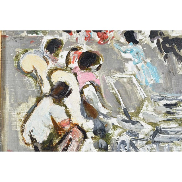 Expressionism Mid 20th Century Alexandre Sacha Garbell (French, 1903-1970) Falaise Et Voiture D'Enfant, Oil Laid on Panel For Sale - Image 3 of 7