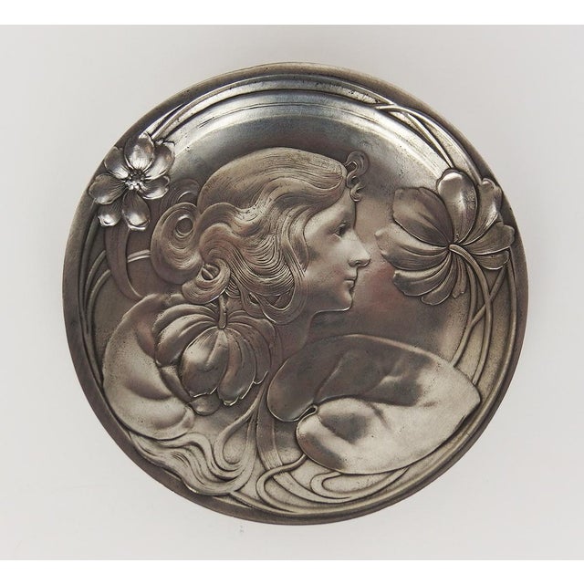 Metal Vintage Trinket Tray by Achille Gamba, 1890s For Sale - Image 7 of 7