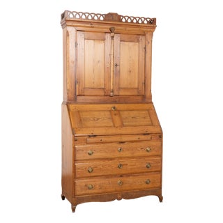 Early 19th Century Swedish Pine Secretary Bureau For Sale