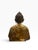 Vintage 4-Foot Hand-Cast Brass Standing Buddha Statue on Lotus Pedestal - 70 LBS For Sale In West Palm - Image 6 of 9