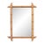 French Faux Bamboo Wall Mirror with Projecting Corners, circa 1900 For Sale