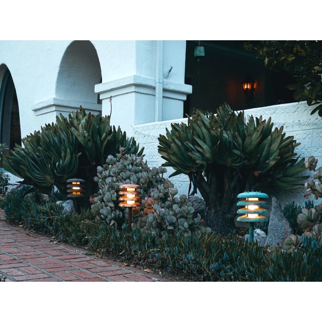 Not Yet Made - Made To Order 'Gibson' Verdigris Patinated Outdoor Bollard Light by Gary Gibson For Sale - Image 5 of 12