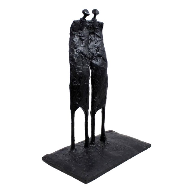 Modernist Couple Figurine in Resin from Tonyl, 1998s For Sale