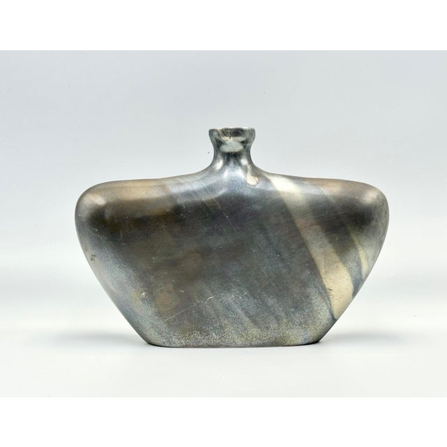 Mid-Century Flat Bottle in Aluminium with Patina, 1970s For Sale - Image 13 of 14