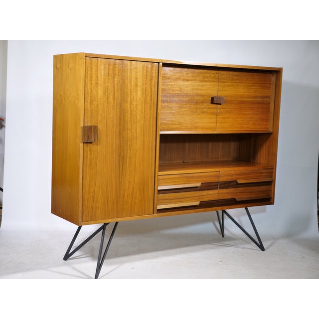 Mid-Century Modern Teak Highboard by Ernst Dieter Hilker, 1960s For Sale - Image 11 of 17