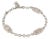 Bvlgari Parentesi 3 Charms 18k White Gold Chain Link Bracelet For Sale