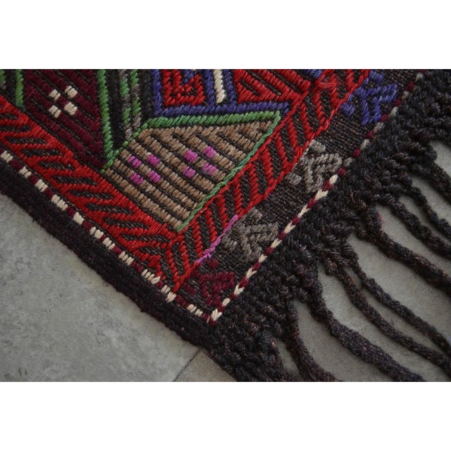 Vintage Hand Made Braided Kilim Rug - 3′9″ X 4′8″ For Sale - Image 10 of 11