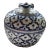 Vintage Blue & White Porcelain Lidded Jar For Sale