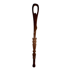 Vintage Papua New Guinea Coastal Sepik Murik Lakes Hand Carved Walking Stick