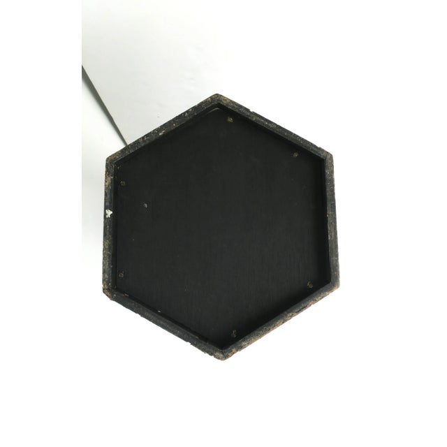 Art Nouveau Pedestal Column Stand, Black and Gold, Circa 20th Century For Sale - Image 12 of 12