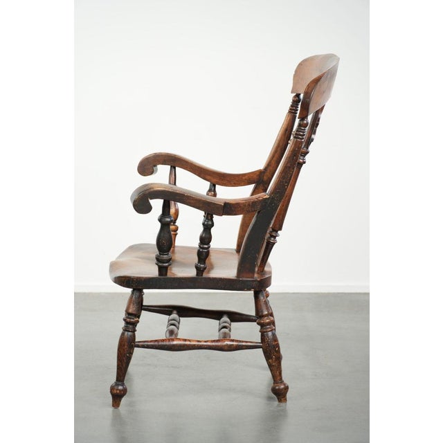 Antique English Wooden Windsor Spindle Chair, Early 19th Century For Sale - Image 5 of 17