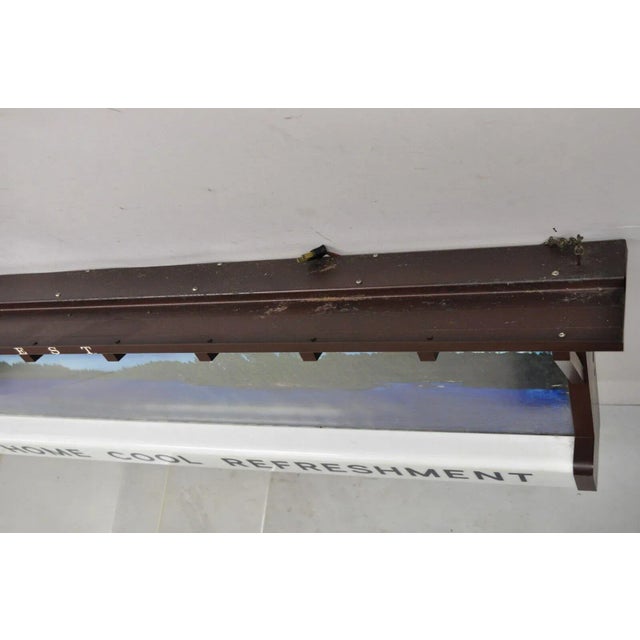 Metal Large 77" Vintage Hamm's Beer Lakeside Plastics Advertising Hanging Lighted Sign For Sale - Image 7 of 13