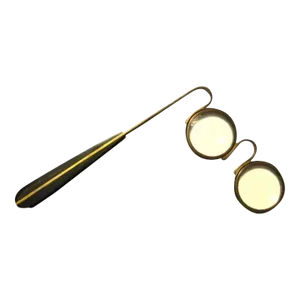 1950s Carl Aubock Brass and Horn Opera Magnifying Glasses