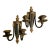 Mid 20th Century Neoclassical Style Greek Key & Urn Cast Metal Wall Candle Sconces Signed Empire For Sale