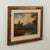 Transporting oil painting on canvas of tropical landscape with trees and water under a sky with clouds capturing Florida's...
