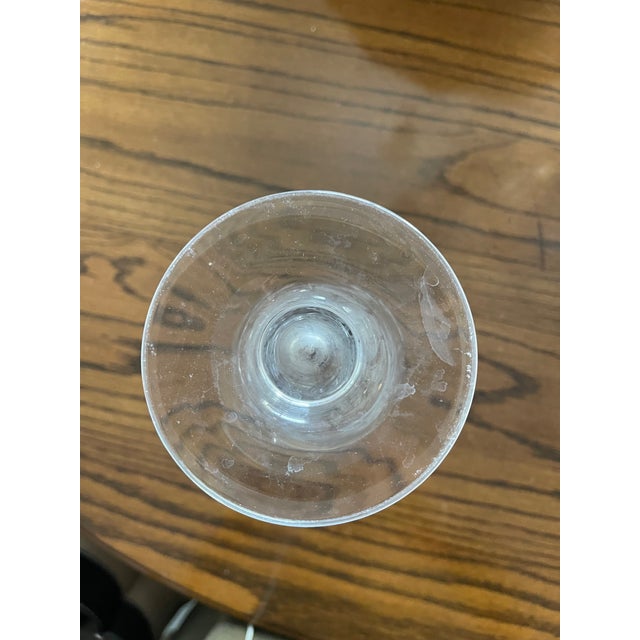 1980s 1980s Decorative Glass Floral Vase For Sale - Image 5 of 5