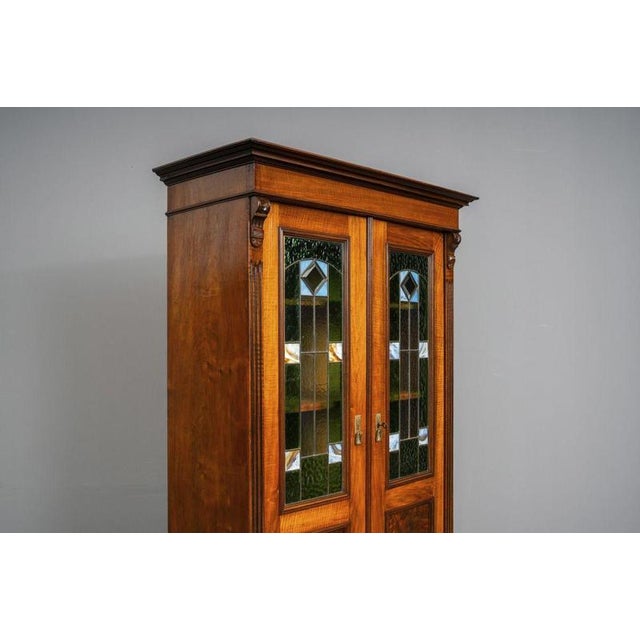 Gründerzeit Oak Bookcase, 1900s For Sale - Image 6 of 18