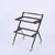 Gorgeous midcentury bar cart in wood and brass with two removable crystal glass trays. This wonderful object designed by...
