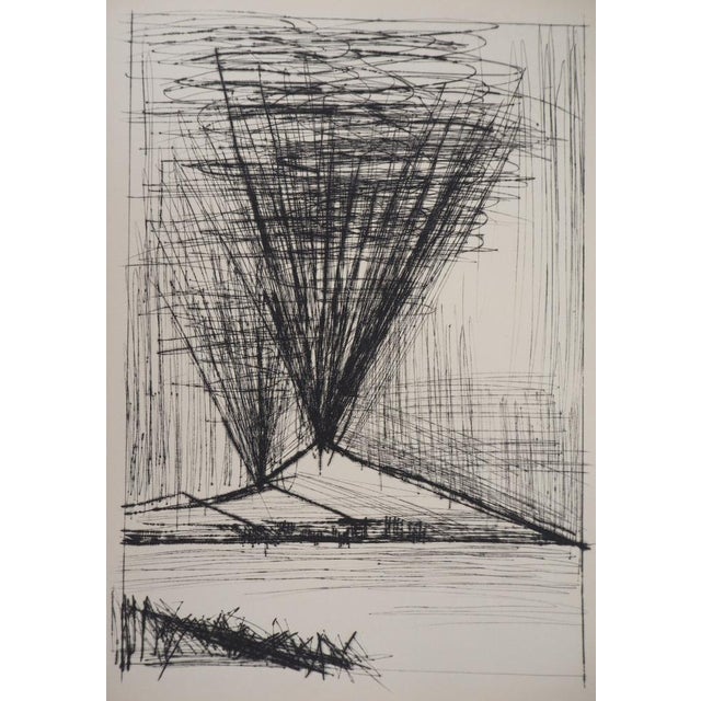 Bernard Buffet (1928-1999) The Eruption of Mount Vesuvius Original drypoint etching On wove paper, 28 x 38 cm (approx. 11...