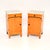 Antique Swedish Satin Birch Bedside Cabinets with Marble Tops, 1890s, Set of 2 For Sale - Image 11 of 11