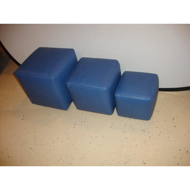Modern Dakota Jackson Leather Cubes - Set of 3 For Sale - Image 3 of 9