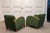 Vintage Green Velvet Lounge Chairs with Wooden Arm Overlays, Sweden, 1930, Set of 2 For Sale - Image 11 of 15