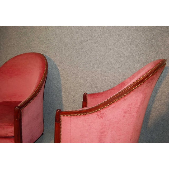 Set of Armchairs by René Joubert & Philippe Petit for DIM, 1920s For Sale - Image 9 of 10