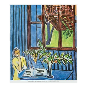 1987 After Henri Matisse "Blue Interior With Two Girls", Second Edition Full-Color Print