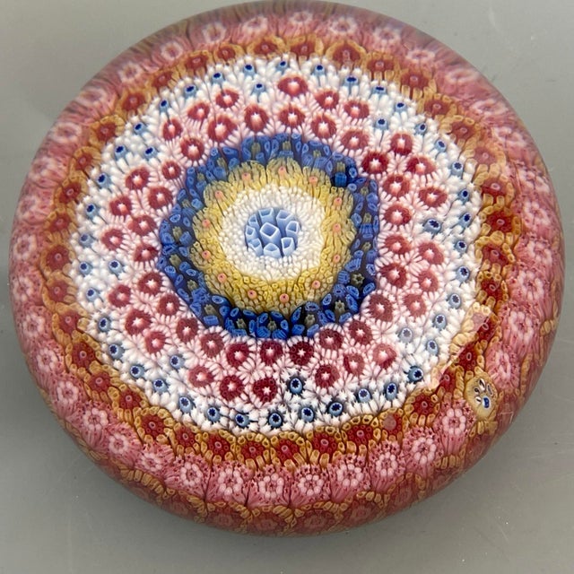 Baccarat Floral Millefiori Glass Paperweight 1970 Limited Edition #69 For Sale - Image 10 of 12