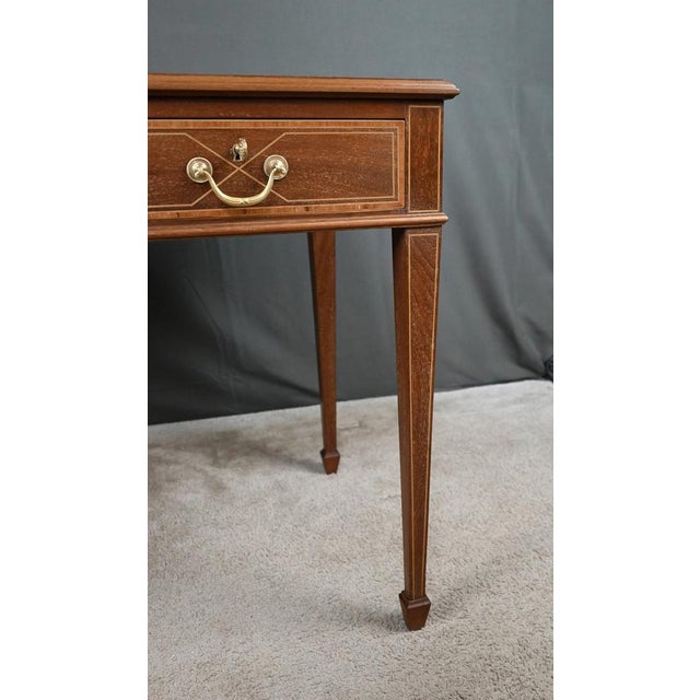 Small English Mahogany Desk, 20th Century For Sale - Image 10 of 16