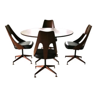 1960s Mid Century Modern Dinette Set - 5 Pieces For Sale