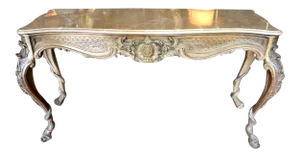 19th C. Italian Console With Marble Top