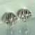 1980s Kramer Vintage Silver Tone Earrings, A Pair For Sale - Image 9 of 9