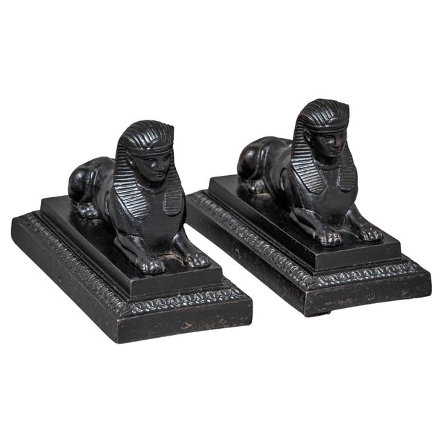 Early 19th Century Pair of Berlin Iron Sphinxes For Sale In New York - Image 6 of 18