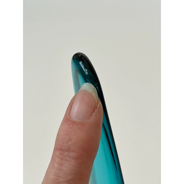 Mid-Century Blue Viking Glass Pitcher For Sale - Image 11 of 13